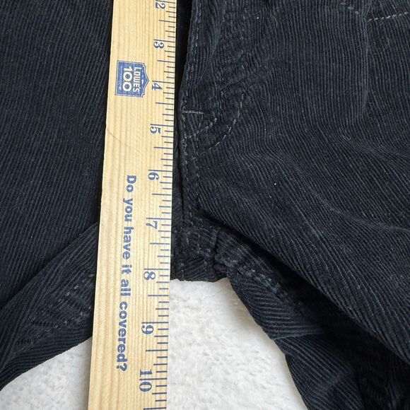 True Religion Womens Joey Big T Corduroy Flare Jeans Pants Size 31 Black Y2K - Picture 7 of 9